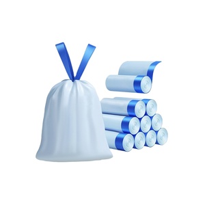 Bolsas de Basura de Cocina Personalizables, Ecológicas, Degradables, de PE con Cordón, Plástico Retráctil - Product Image 4