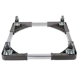 Carrito móvil telescópico con ruedas giratorias, carrito móvil ajustable con soporte de alta resistencia, 4 ruedas giratorias de bloqueo - Product Image 2