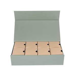 Boîte cadeau de calendrier de l'avent de <span class=keywords><strong>8</strong></span> <span class=keywords><strong>jours</strong></span> pour les <span class=keywords><strong>jours</strong></span> de Noël emballage cosmétique produit de soin de la peau boîte de papier de bijoux - Product Image 4