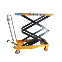 Table élévatrice à ciseaux hydraulique manuelle, vente directe fournisseur chinois, 500kg 350kg, plateforme 1200x610x80mm, meilleur prix