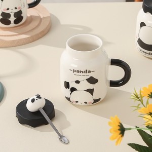 Wholesale Fashion <b>Gifts</b> Cartoon Cute Creative Panda Ceramic Mug for Girls - Product Image 5