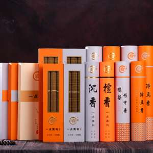 Bâtons d'encens religieux en bois de santal naturel écologiques très tendance avec de minuscules mots porte-bonheur dorés, aromatiques pour l'intérieur et l'extérieur - Product Image 6