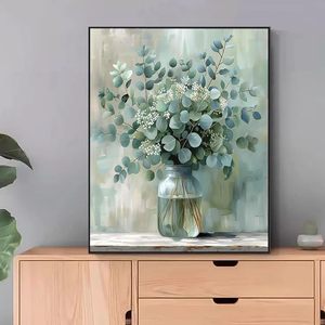 Peinture à l'huile numérique SONGWOO, fleurs, peinture acrylique <span class=keywords><strong>sur</strong></span> <span class=keywords><strong>toile</strong></span>, cadeau pour adultes, décoration murale pour la maison, <span class=keywords><strong>40x50</strong></span> cm, kits de peinture par numéros - Product Image 2