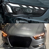Faros Delanteros LED Matrix A4 B8.5 A4L DRL 2009-2016, Luz Alta, Direccional, Nuevos Faros Audi para Reequipamiento/Actualización, CCC/EMARK