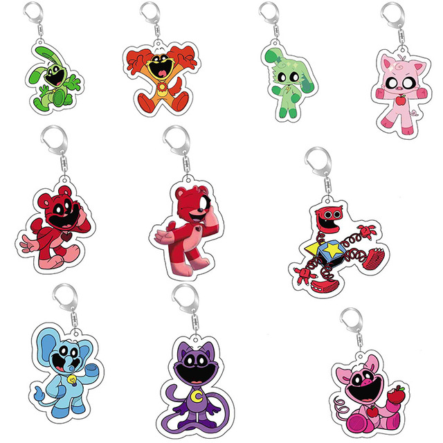 Personalized Acrylic Key Rings Custom Shaped Transparent Keychains for Bags Gifts Fashionable Clear Key Ring Bag Accessories