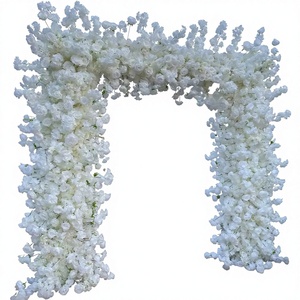 Ramo de Novia de Seda Hecho a Mano, Flores Artificiales para Boda, Cumpleaños, Fiesta, Decoración Navideña, Arco de Flores, Pared Floral en Venta - Product Image 5
