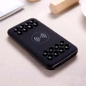 Fornitore diretto di fabbrica logo LED personalizzato 10000mah con ventose ricarica Wireless veloce banca di alimentazione Wireless esterna portatile