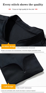 Nhà Máy Giá Tùy Chỉnh Điều Hành Nhà Bếp Đồng Phục Dài Đầu Bếp Không Bị Biến Dạng Thiết Lập Nhà Hàng Thanh Quản Lý Đầu Bếp Nấu Ăn - Product Image 5