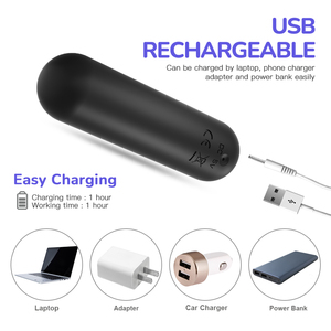 Valleymoon mini sạc rung Bullet Vibes Vibrator hồng đỏ có thể sạc lại đồ chơi tình dục cho phụ nữ - Product Image 4