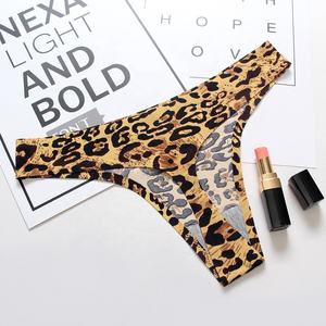 Perizoma <span class=keywords><strong>Leopardato</strong></span> da Donna Senza Cuciture, Mutandine in Seta, Lingerie Sexy, <span class=keywords><strong>Tanga</strong></span> Hot - Product Image 1