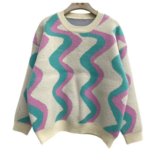 Suéter de Punto Personalizado YIYU con Logotipo para Mujer, Diseño Jacquard, Prenda de Punto para <span class=keywords><strong>Dama</strong></span>, Suéter de Punto para Chicas, Top de Punto Suave como la Mantequilla, OEM ODM - Product Image 1