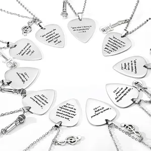 Inspired Fans Gift Quotes Guitar Pick Necklace Outfits Jewelry Accessories Merch