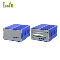 Nouvelle conception PC industriel embarqué sans ventilateur Intel 12e génération Core i5-1235U i7-1255U, 2 ports LAN, 6 ports COM, GPIO, large plage de tension pour l'automatisation