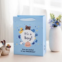 Vente en gros d'usine, décoration de fête d'anniversaire, sac cadeau en papier pour enfant, boîte à bonbons de dessin animé