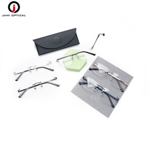 Toptan çerçevesiz gözlük çerçeveleri kare gözlük çerçeveleri yüksek kaliteli Metal çerçeveler - Product Image 2