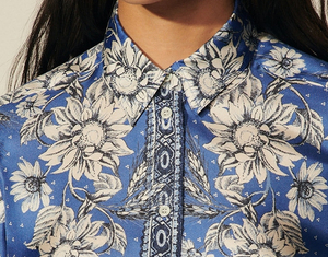 Chemise <span class=keywords><strong>en</strong></span> <span class=keywords><strong>soie</strong></span> <span class=keywords><strong>chic</strong></span> pour femmes, tendance printemps, manches longues, imprimé floral vintage, boutonnée, respirante, décontractée - Product Image 6