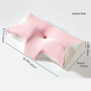 Almohada <span class=keywords><strong>de</strong></span> Espuma Viscoelástica YUE RISE con Diseño <span class=keywords><strong>de</strong></span> Nuevo Material, Certificación OEKO-Tex, Contorno <span class=keywords><strong>de</strong></span> Cuerno <span class=keywords><strong>de</strong></span> Buey, Cero Presión, Enfriamiento por Ondas <span class=keywords><strong>de</strong></span> Aire, para Dormir <span class=keywords><strong>de</strong></span> Lado - Product Image 3