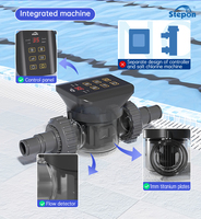 Chlorinateur au sel de haute qualité Stepon APP WiFi Smart Control en plastique, 2500-12000 gallons, étanche, autonettoyant, facile à installer
