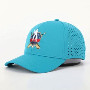 Diseña Tu Propio Logotipo Bordado Personalizado, Gorra Deportiva de 6 Paneles para Adultos, 100% Poliéster y Spandex, Perforada con Corte Láser, Gorras para Papá - Product Image 1