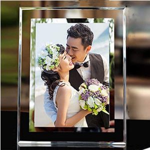 Classical Custom Silver Glass Crystal <b>Photo</b> <b>Frame</b> Wholesale Creative Handmade Crystal Glass DIY Picture <b>Frame</b> <b>4</b>*6 5*7inch - Product Image 1