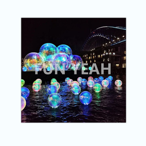 Lớn Shinny quả bóng phản quang óng ánh Spheres bóng sáng bóng trong Suốt LED Inflatable trung bình gương bóng bong bóng - Product Image 1