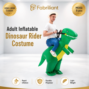 Costume gonflable transfrontalier d'Halloween Tyrannosaurus Rex, accessoire <span class=keywords><strong>de</strong></span> performance amusant pour animaux, costume gonflable <span class=keywords><strong>de</strong></span> dinosaure à chevaucher - Product Image 1