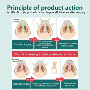 Dilatateur nasal en silicone Anti-ronflement Dilatateur de nez Chirurgie nasale Dispositif de soutien des narines postopératoires Dilatateur de rétention des narines - Product Image 3