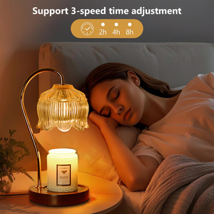 Lámpara calentadora de velas única, lámpara de mesa multifuncional, lámpara calentadora de velas con carga USB, <span class=keywords><strong>Tmer</strong></span> regulable para dormitorio y estudio - Product Image 4