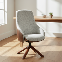 Henglin Luxuriöser Zeitgenössischer Samt-Drehstuhl mit Langlebigem Umweltfreundlichem Design für Zuhause & Hotel