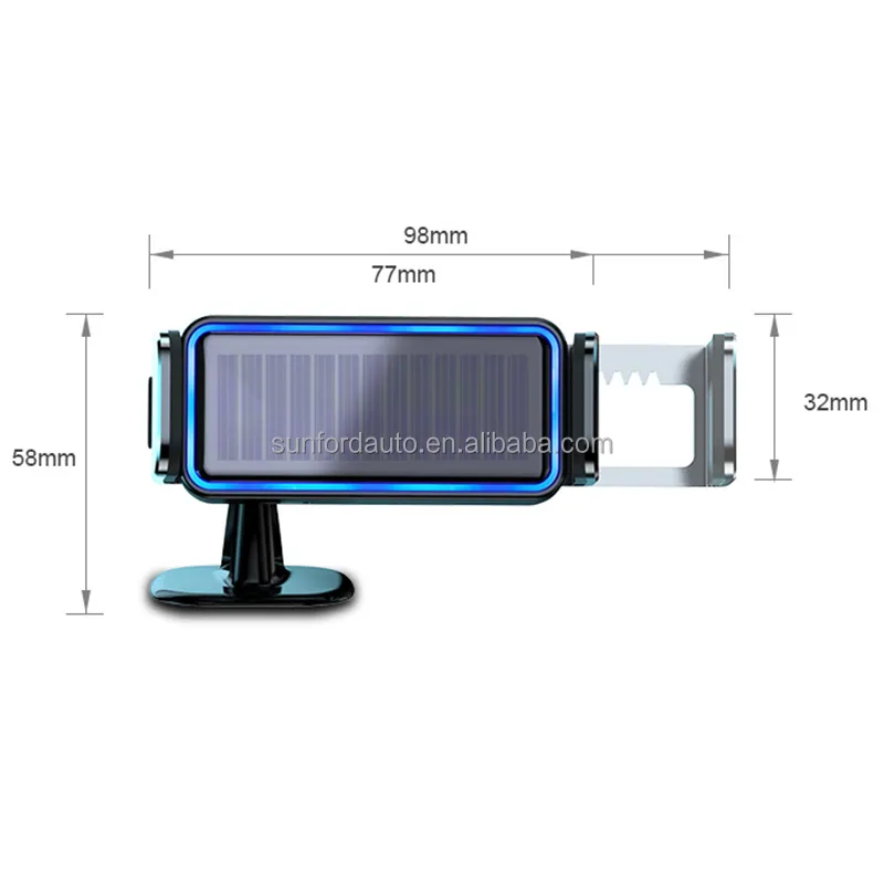 Soporte de teléfono para espejo retrovisor para montaje en coche, soporte para teléfono y GPS, soporte Universal giratorio ajustable telescópico para teléfono de coche para Toyota