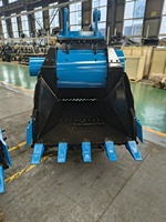 Bucket Penghancur Batu MONDE Heavy Duty Excavator, Bucket Jaw Crusher, Bucket Penghancur Beton untuk Pekerjaan Pemecah Batu
