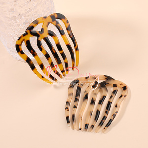 Mi Dairy New <strong>Fashion</strong> Design Factory Direct Supplier Cellulose Acetate Hair Accessories Decorations <strong>Combs</strong> for Women 220438 - Product Image 6