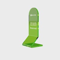 YXM - Letreros de Mesa Personalizables de Acrílico Colorido, Soportes de Exhibición para Tarjetas de Escritorio, Marcadores de Asientos para Restaurantes y Hoteles, Porta Números de 165x60 mm