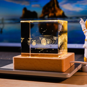 Tùy biến <span class=keywords><strong>3D</strong></span> khắc laser trống tinh thể Cube khắc laser tinh thể bóng khắc bên trong - Product Image 3