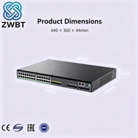 H3C S5590-28T8XC-EI Switch de Red de 36 Puertos 1G/10G Capa 3 POE SNMP QoS VLAN - En Stock