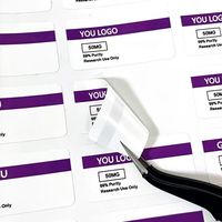 Étiquettes autocollantes personnalisées imperméables en vinyle, étiquettes holographiques, impression CMYK, étiquettes laser pour flacons de 3 ml, 5 ml/10 ml, emballage de flacons