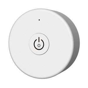 Relpower Dimmer Led <b>Remote</b> Control 2.4G 1 Channel Single Color 1 Zone White Round with Magnet Wireless - Product Image 1