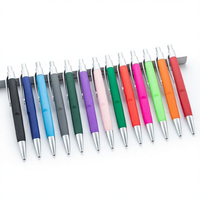 Stylos bille double pointe 1,0 mm en plastique coloré, écologiques, portables, pour dessin d'enfants, avec impression de logo, encre de couleur vive