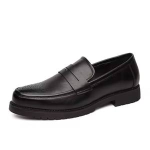Mannen Zwarte Jurk Schoenen Zachte Binnenzool Waterdichte Kantoor Flat Real Lederen Zool Casual Business Gent Formele Schoenen Mannen Bruiloft - Product Image 2
