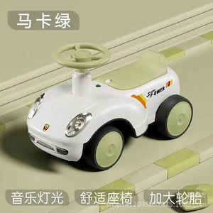 Ride On Car For Toddlers 2 To 4 Years Unisex PP Material Four Wheeled Toy Vehicle With Steering Wheel And Red Wheels - Product Image 2