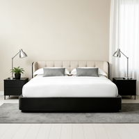 Bettgestell King-Size mit Stauraum, Queen-Size, Doppelbett, Einzelbett, Holz, Modernes Set, Luxuriös 160x200, aus Kiefernholz, Französisches Massivholzbett