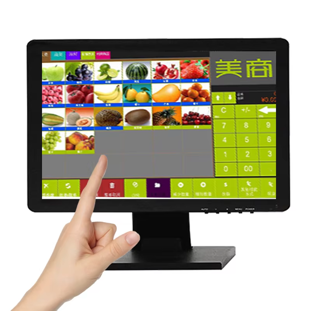 Wholesale Pos System 19 Inch Screen Monitor Pos Shop Store Waterproof Resistive Multi Touch Lcd Touch Monitor