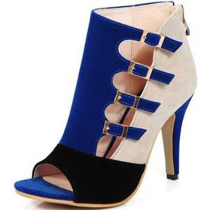 2024 <span class=keywords><strong>sandali</strong></span> con <span class=keywords><strong>tacco</strong></span> <span class=keywords><strong>alto</strong></span> da donna del commercio estero nuovi colori abbinati fibbia per cintura scarpe a bocca di pesce di grandi dimensioni - Product Image 2