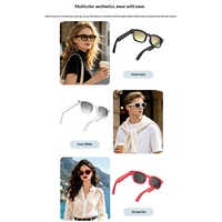 Lunettes Intelligentes L1 Ultra Black-tech 13 mégapixels pour Appels, Contrôle par Bouton Tactile, Étui à Recharge Inversée, Reconnaissance d'Images