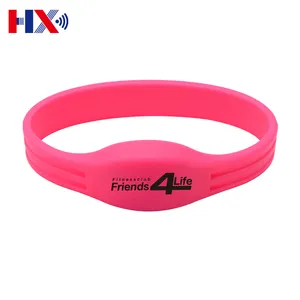 Confiável e barato slim nfc pulseira rfid silicone pulseira ajustável rfid impermeável smart silicone pulseira