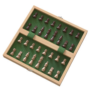 Folding Tournament Wood Chess Wooden Folding Chess Set with Magnetic
