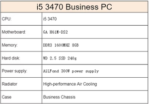 Prebuilt bán buôn xây dựng máy tính để bàn Gamer PC i5 3470 giá rẻ đầy đủ chơi game PC tùy chỉnh máy tính thiết lập thiết bị máy tính để bàn - Product Image 2