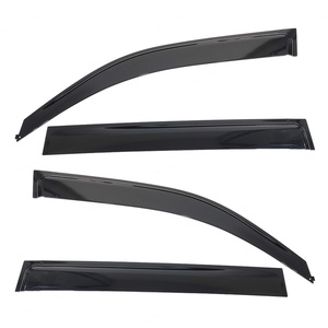 Déflecteurs de Vitres Pare-Pluie pour Voiture (4 pièces) en Acier Inoxydable SS304 + PC, Compatibles Land Cruiser 2008-2019 - Product Image 1