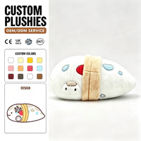 Peluche personnalisée de phoque anime OEM ODM, adorable personnage de dessin animé en peluche, avec haut rose et pantalon noir, pour cadeaux de fans