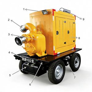 Camion-pompe mobile auto-amorçante à haute pression avec moteur diesel multicylindre à grand débit, type ouvert et châssis ouvert - Product Image 6